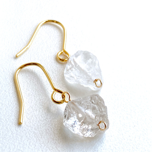 天然石　イヤリング 大ぶり輪の中の天然石イヤリング グレータイガーアイ 天然石