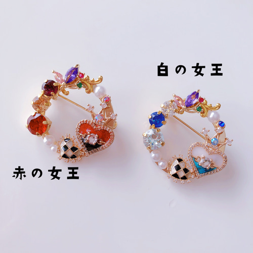 鏡の国のアリス☆女王の宝石ブローチ 指輪・リング ＊Riselumiere