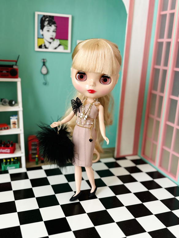 ビスチェ ペンシルスカート セット フェイクレザー リカちゃん