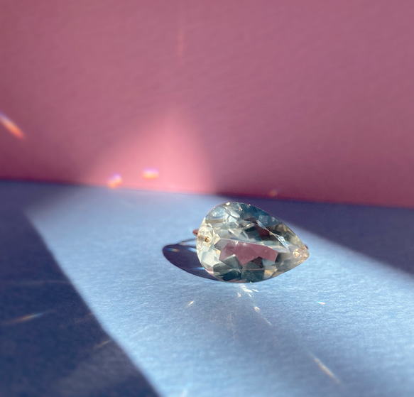 Prana candy gem ✴︎グリーンアメジスト✴︎k14gfリング✴︎約13.5号 2枚目の画像