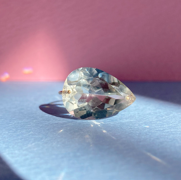 Prana candy gem ✴︎グリーンアメジスト✴︎k14gfリング✴︎約13.5号 1枚目の画像