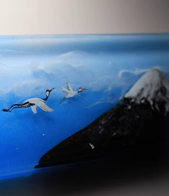 ハンドメイド 富士山  パームレスト 手作り リストレスト アームレスト レジンアート キーボード PC 誕生日 記念日 6枚目の画像