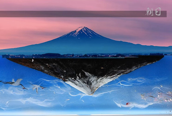 ハンドメイド 富士山  パームレスト 手作り リストレスト アームレスト レジンアート キーボード PC 誕生日 記念日 8枚目の画像