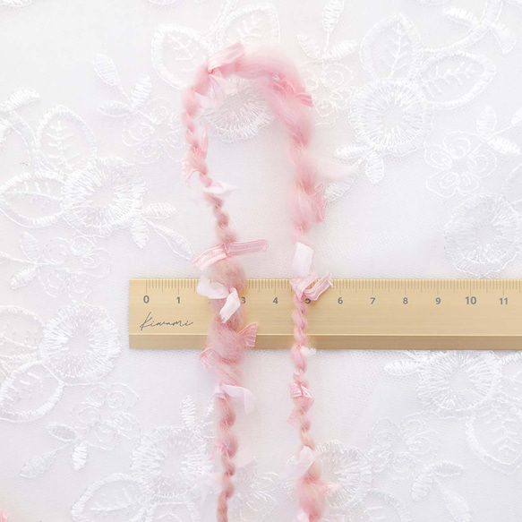 手紡ぎ糸｜85g/35m｜満開の桜 8枚目の画像