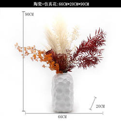 モダンで贅沢な北欧スタイルの花造花オーナメント 6枚目の画像