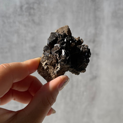 マラウィ産【スモーキークォーツ×シデライト】⑨ 鉱物 天然石 1枚目の画像