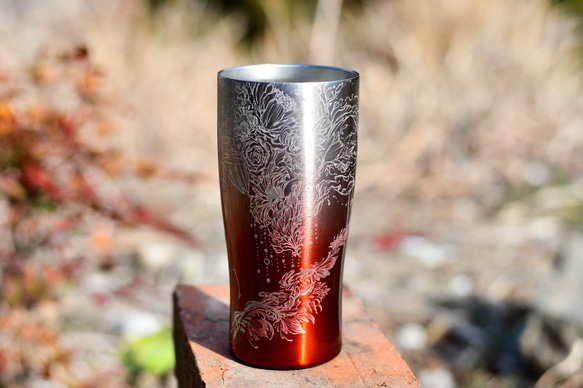 オリジナルステンレスコップ 彫刻 玉城博香 通販 17471413｜Creema  