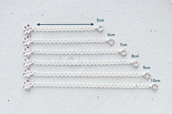 <ORDER> hana-hana necklace adjuster【ベーシック/SV925】 3枚目の画像