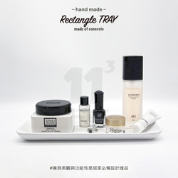 11³ Rectangle TRAY I 長方形置物皿 (小) I 置物碟 I 水泥 I 手作 I 禮物 I 可客製化－ 第2張的照片