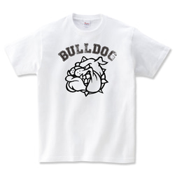 ブルドッグ tシャツ 犬 tシャツ 犬T 犬柄 tシャツ 散歩 服 雑貨 グッズ ワンコ ワンチャン 犬好き プレゼント 4枚目の画像