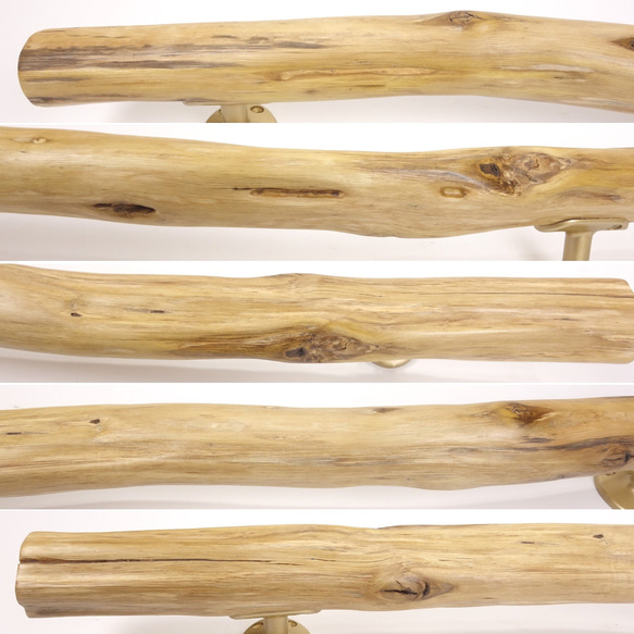 【温泉流木】溝の流れを美しく感じる流木ドアハンドル・手すり 木製 自然木 流木インテリア 5枚目の画像