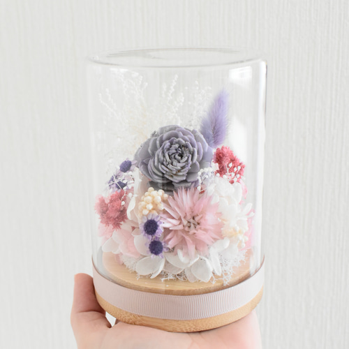 ドライフラワー プリザーブドフラワー ドームフラワー フラワー