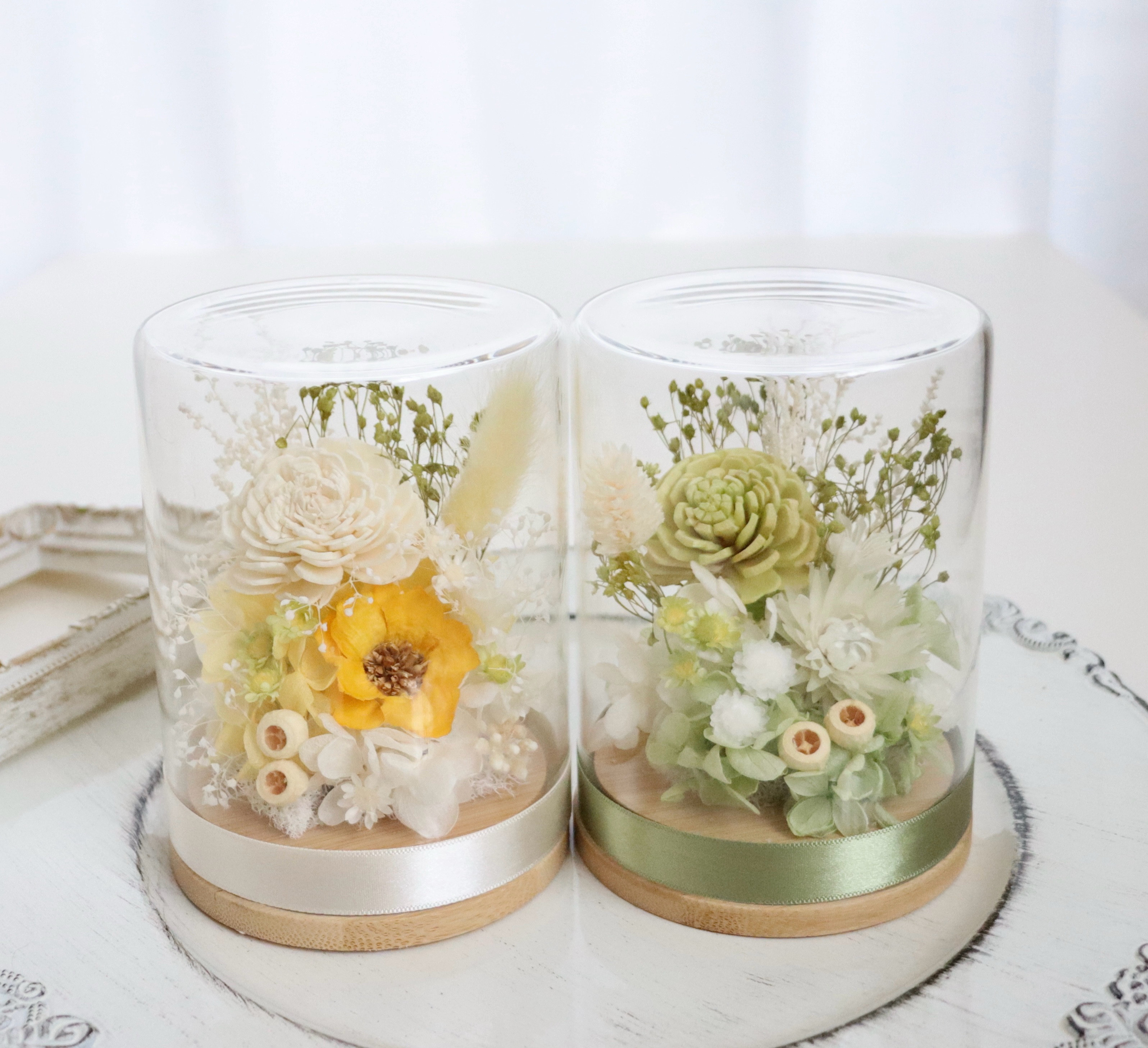 ドライフラワー プリザーブドフラワー ドームフラワー フラワー  