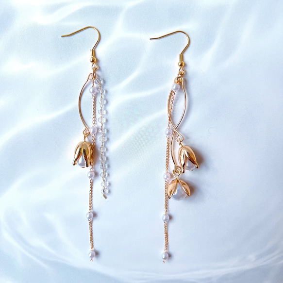 パールピアス/イヤリング つぼみパール ハレの日セレモニー アレルギー 