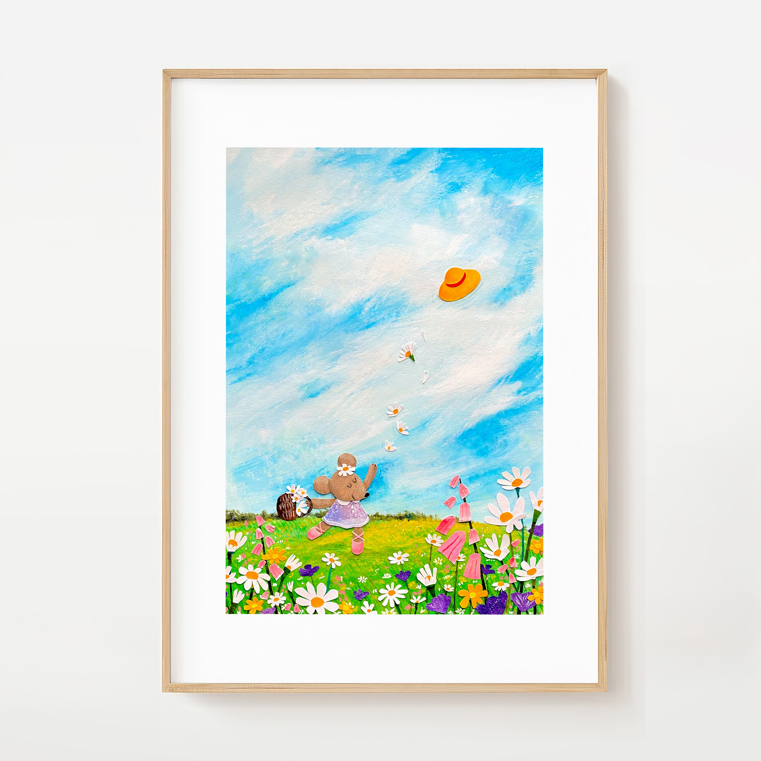 水彩画春爛漫桜絵画アートインテリア春の絵ワトソンボード