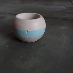 マルpot　セメント鉢　//cement pot　植木鉢　2号サイズ 4枚目の画像