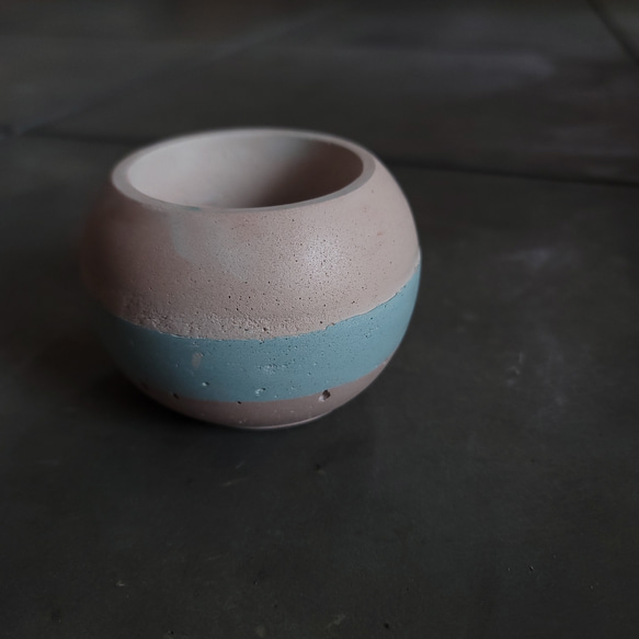 マルpot　セメント鉢　//cement pot　植木鉢　2号サイズ 3枚目の画像