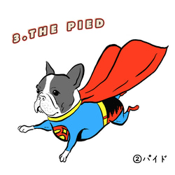 【文字変更】スーパーブヒ フレブル　メッセージ　フレンチブルドッグ　犬　45×45 11枚目の画像