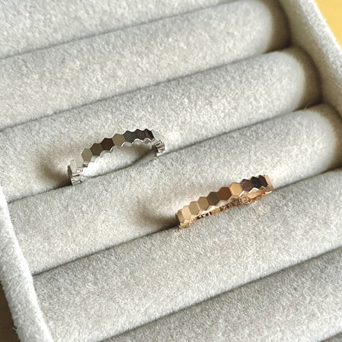 2種】きらきらハニカムリング 指輪・リング Happy Clover 通販