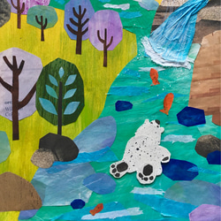 森のくまさん 02 (Forest Bear 02) A4 ポスター 壁飾り　絵画　インテリア 3枚目の画像