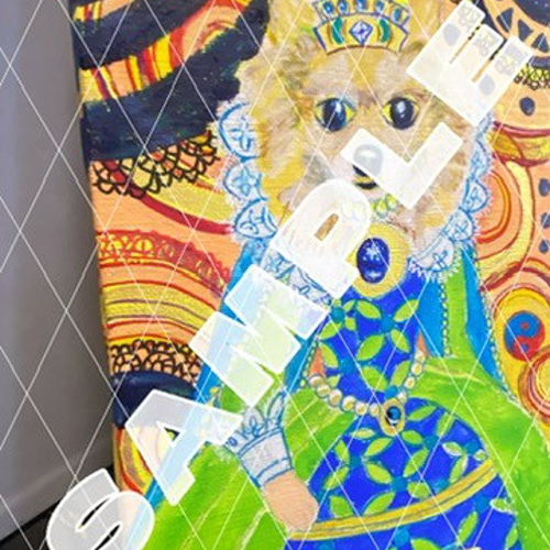 犬姫様」「犬貴族様」の絵オーダーメイド ¥30000 絵画