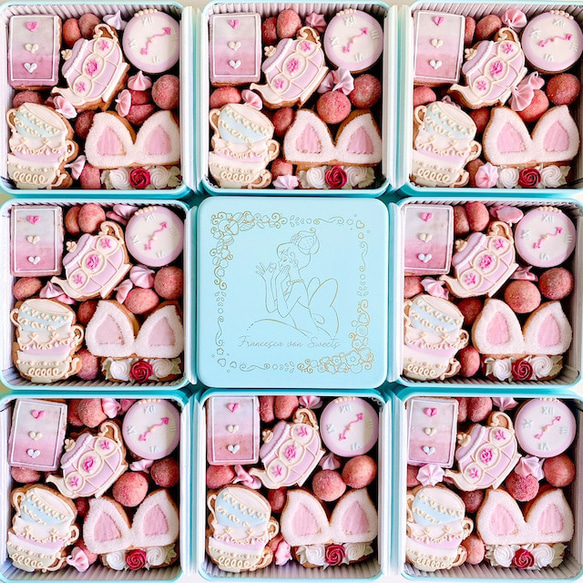 【5/1～5/12発送】BUNNY’S TEA PARTY アイシングクッキー缶 4枚目の画像
