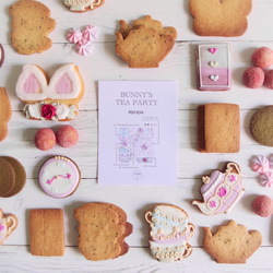 【5月末発送】BUNNY’S TEA PARTY アイシングクッキー缶 5枚目の画像