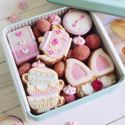 【5月末発送】BUNNY’S TEA PARTY アイシングクッキー缶 3枚目の画像