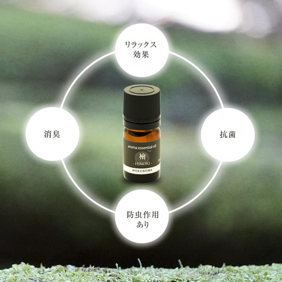 京都京北産 アロマオイル 檜 ヒノキ hinoki (5ml) 100％ 天然精油 エッセンシャルオイル 3枚目の画像