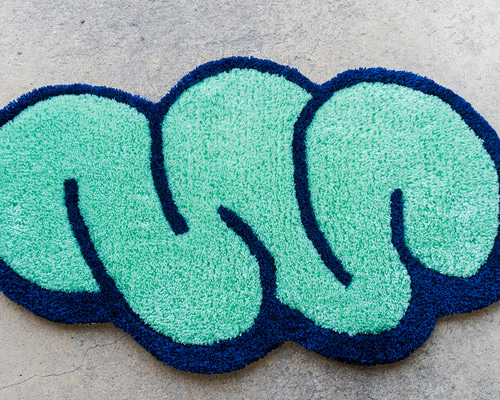 レア！バリ島 ラグ ハンドメイド オリジナルハンドメイドラグ No.43_5