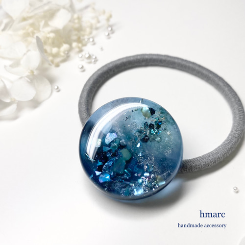 ハンドメイド レジン ヘアゴム ポニーフック ブローチ キーホルダー