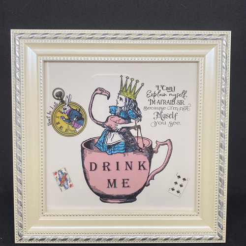 アリスのフレーム 額 タイル 不思議の国のアリス フレーム その他