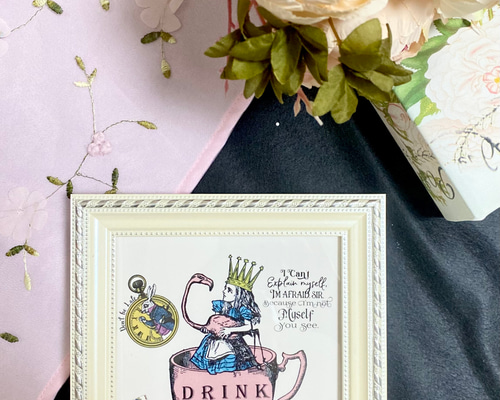 アリスのフレーム 額 タイル 不思議の国のアリス フレーム その他