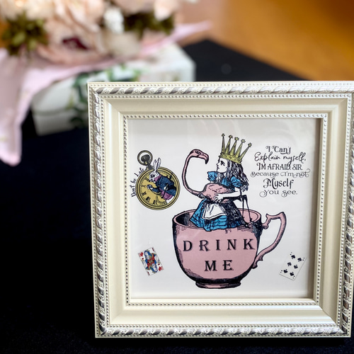 アリスのフレーム 額 タイル 不思議の国のアリス フレーム その他