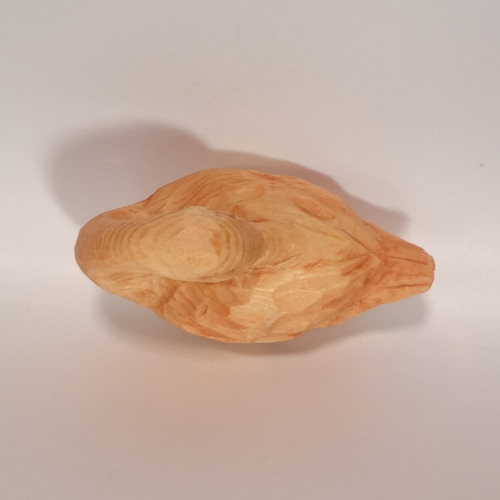 木彫刻 アート 『 鴨 』 鳥 オブジェ オリジナル 芸術 ハンドメイド 松