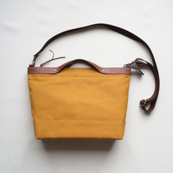 Paraffincanvas  2WAY (tote & Shoulder) bag「advantage」MUSTARD 3枚目の画像