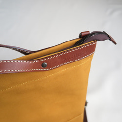 Paraffincanvas  2WAY (tote & Shoulder) bag「advantage」MUSTARD 6枚目の画像