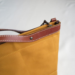 Paraffincanvas  2WAY (tote & Shoulder) bag「advantage」MUSTARD 7枚目の画像