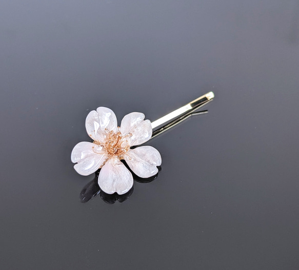 【発送可／実物撮影／完成品】Everpink. 本物の桜　こだわりの厳選花で仕上げたヘアピン　髪飾り　ヘッドドレス 3枚目の画像