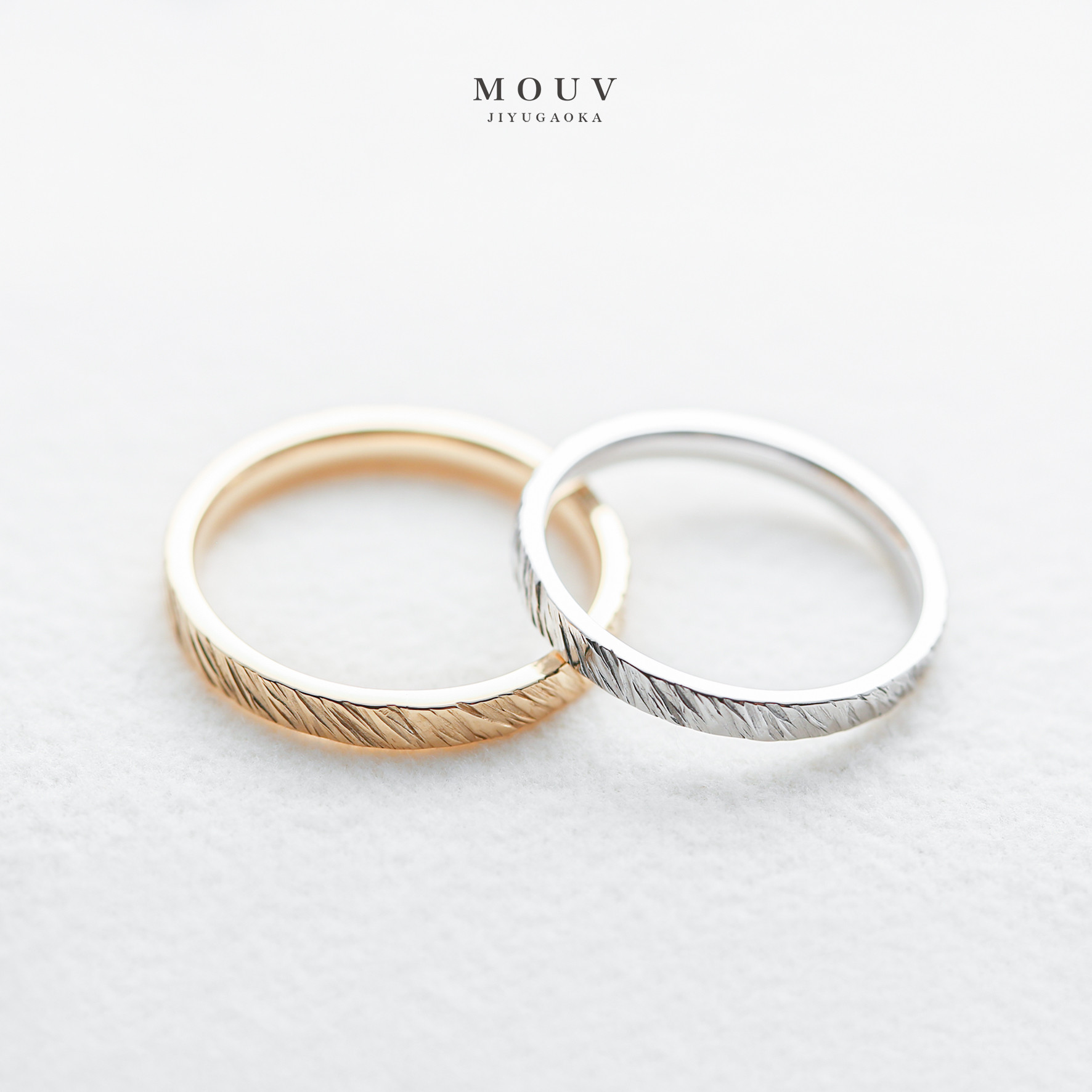 斜めテクスチャー　[結婚指輪][ペアリング][単品購入可] 《送料無料》