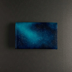 たくさん入る名刺入れ【宇宙】カードケース 革 レザー 大容量 メンズ レディース 男性 女性 おしゃれ 使いやすい 5枚目の画像