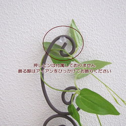 ワイヤーガーランドベース　壁飾り　胡蝶蘭入り　造花　アーティフィシャルフラワー　ｃｍｗｈ107 6枚目の画像