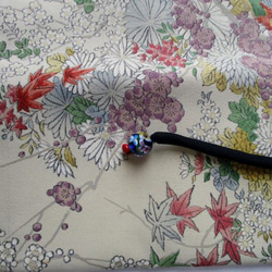 ７６７９　花柄の着物で作った和風財布・ポーチ　＃送料無料 10枚目の画像
