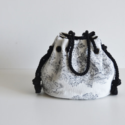 限量 SAFECO 法國 Toile de Jouy 提花 2way Marine Bag Noir 第5張的照片