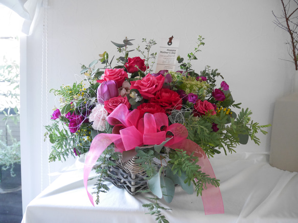 ヴィンテージクラフトフラワーアレンジメント花瓶装飾創造的な装飾品 生花/カゴのフラワーアレンジメントご予約/お祝い/お誕生日