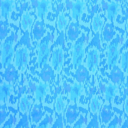 【アウトレット特価品】JI-70（GS016）インド イカット(Ikat) 絣織 手織りシルク生地 1枚目の画像