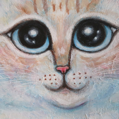 原画「仲良しさくらねこのいる桜咲く丘」 F10号 #絵画 #ねこ 原画「仲良しさくらねこのいる桜咲く丘」 F10号 #絵画 #ねこ