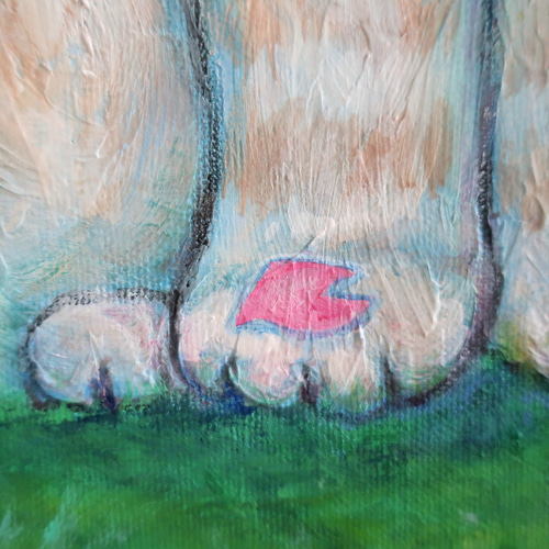 原画「仲良しさくらねこのいる桜咲く丘」 F10号 #絵画 #ねこ #原画 #猫