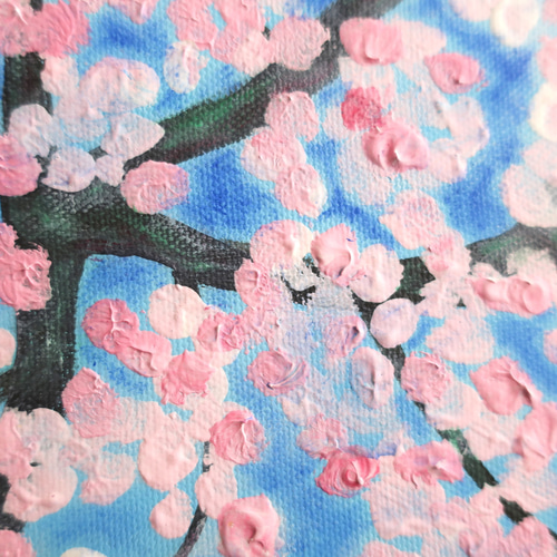 原画「仲良しさくらねこのいる桜咲く丘」 F10号 #絵画 #ねこ