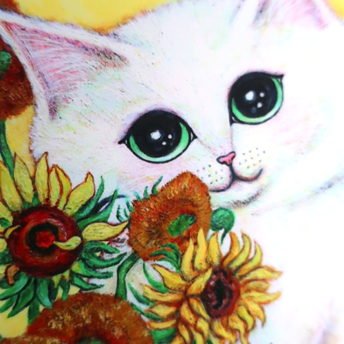 オーダー作品　自作絵画　ふたごのネコ　猫の絵 オーダー作品 自作絵画 ふたごのネコ 猫の絵 オーダー作品 自作